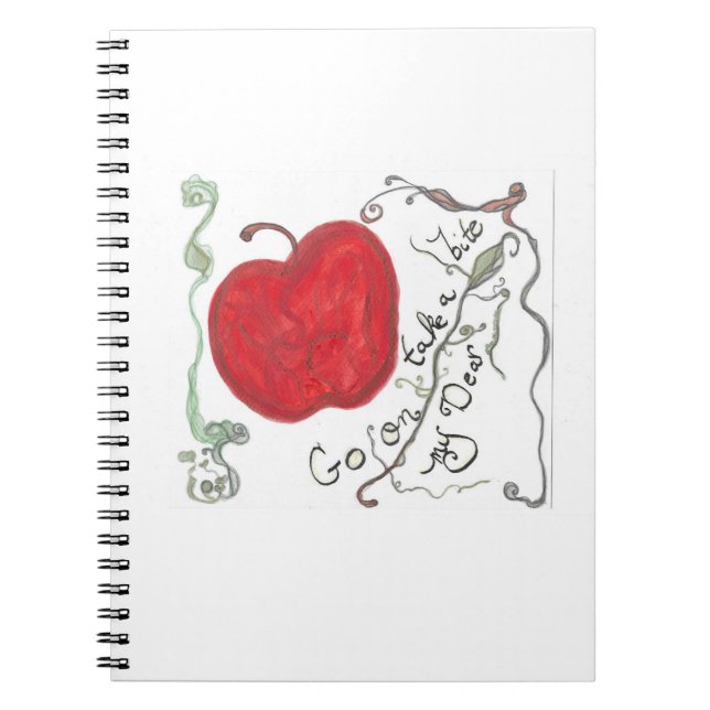 Cuaderno de manzana blanca como la nieve  (Frente)