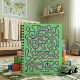 Cuaderno de Mapa de Carretera de Coche Divertido