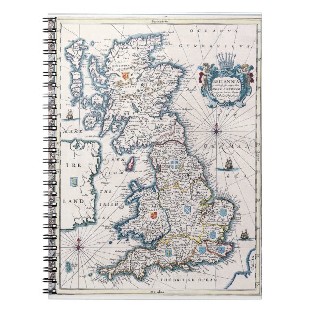 Cuaderno de mapas de la antigua Britannia (Frente)