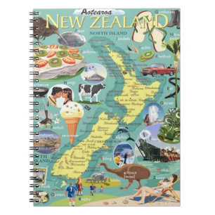 Cuaderno de mapas de Nueva Zelanda