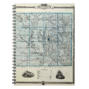 Cuaderno de mapas del condado de Decatur histórico