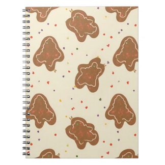 Cuaderno de marfil con patrón de masa para galleta