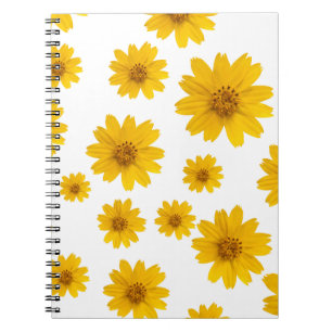 Cuaderno de margarita amarilla brillante