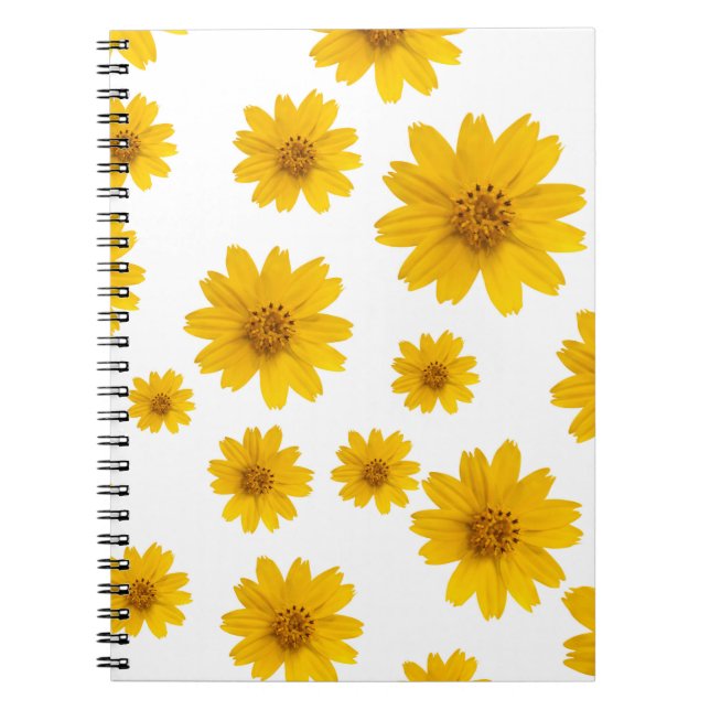 Cuaderno de margarita amarilla brillante (Frente)
