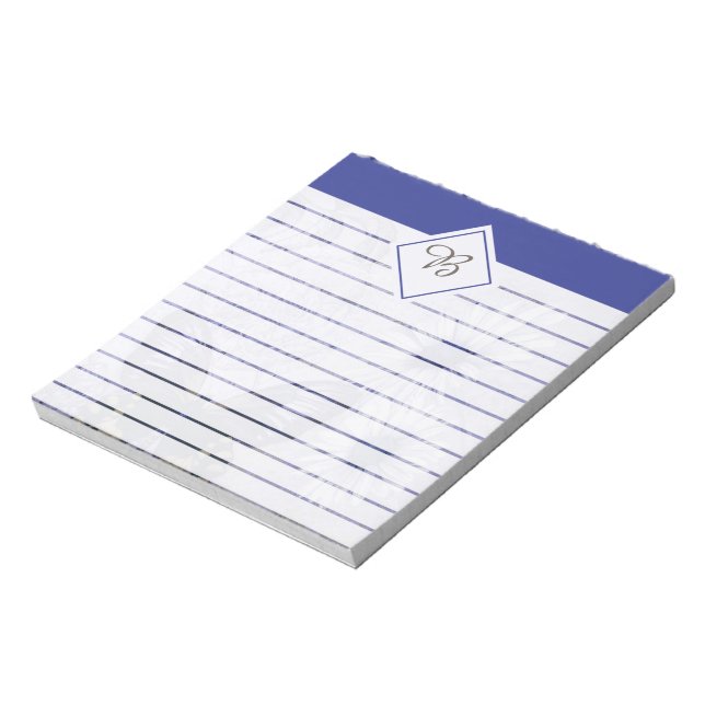 Cuaderno de margaritas y mariposa azul (Lado Izquierdo)