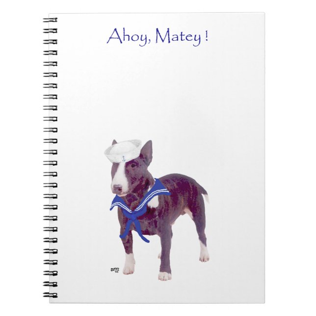 Cuaderno de marinero de Bull Terrier (Frente)