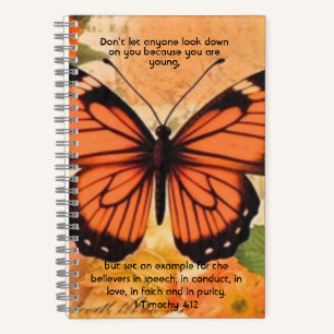 Cuaderno de mariposa 1 Timoteo 4:12