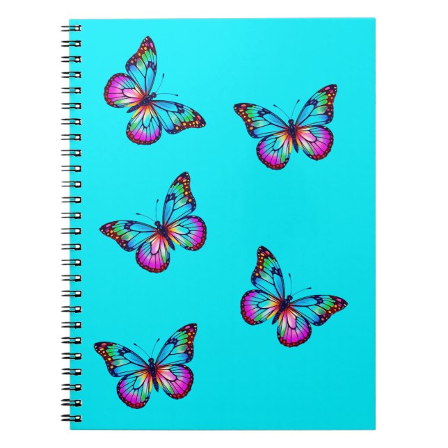 Cuaderno de mariposa Aqua Blue (Frente)