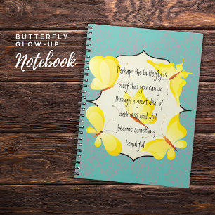 Cuaderno de mariposa brillante tu inspiración diar