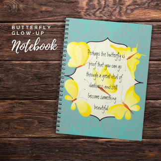 Cuaderno de mariposa brillante tu inspiración diar