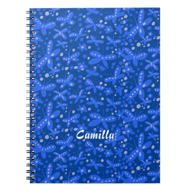 Cuaderno de mariposas azules (Frente)
