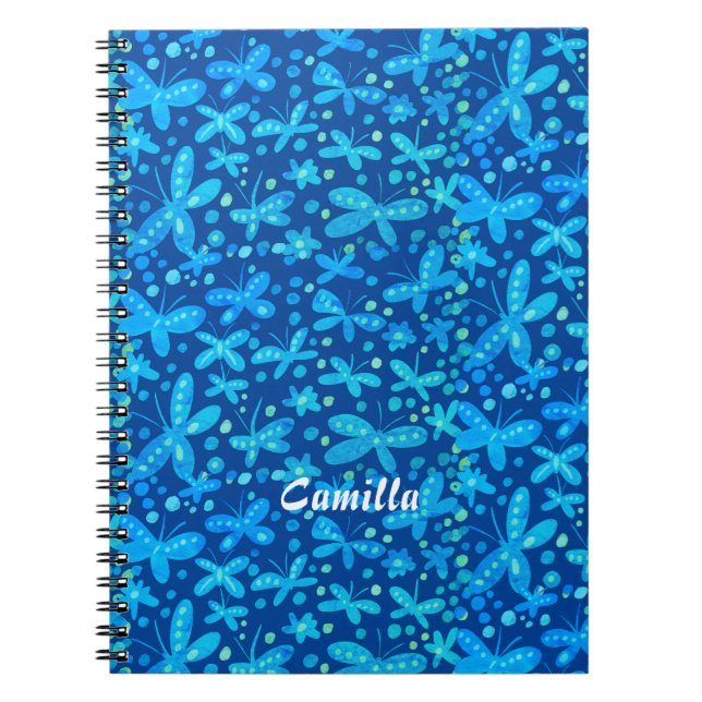 Cuaderno de mariposas azules (Frente)
