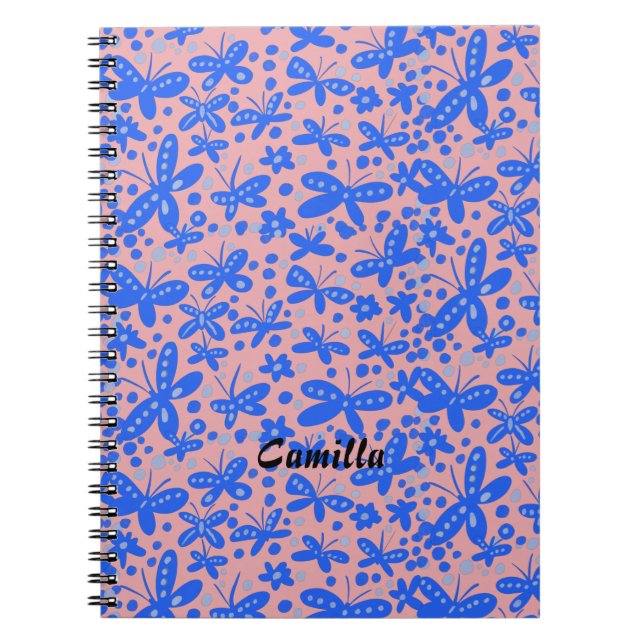 Cuaderno de mariposas azules (Frente)