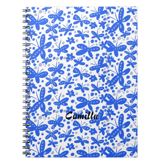 Cuaderno de mariposas azules (Frente)