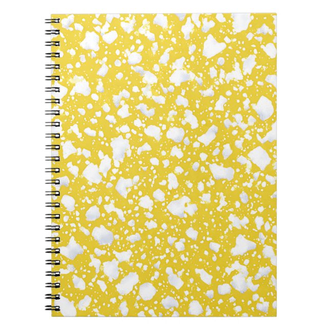Cuaderno de mármol amarillo dorado (Frente)