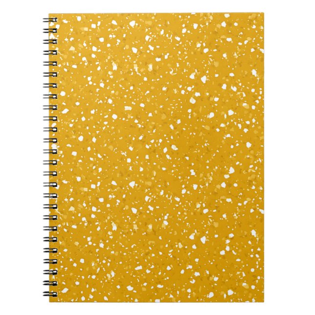 Cuaderno de mármol ámbar dorado (Frente)
