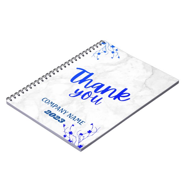 Cuaderno De Mármol Blanco Personalizable Minimalis (Lado Izquierdo)