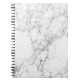 Cuaderno de mármol blanco y negro minimalista