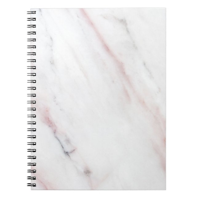 Cuaderno de mármol blanco y rosado (Frente)
