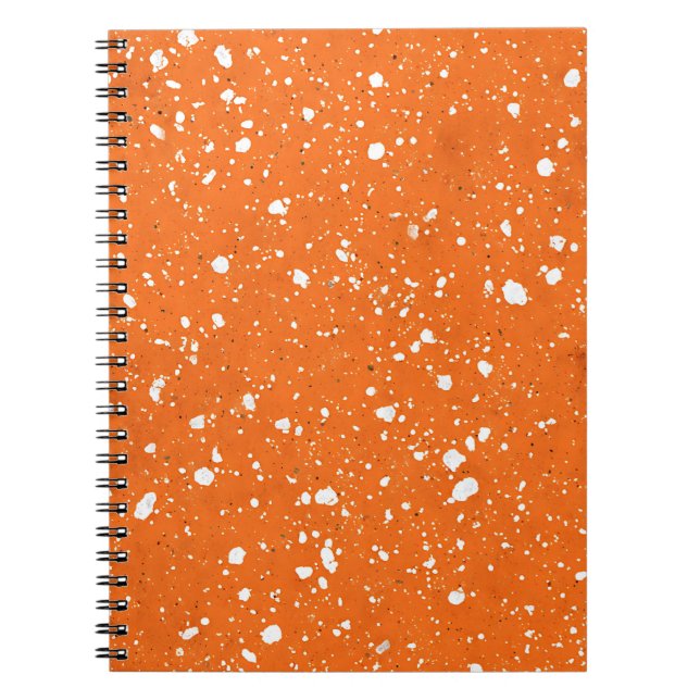 Cuaderno de mármol de mandarina (Frente)