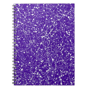 Cuaderno de mármol de tela web de medianoche