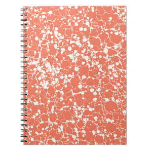 Cuaderno de mármol de vena de coral