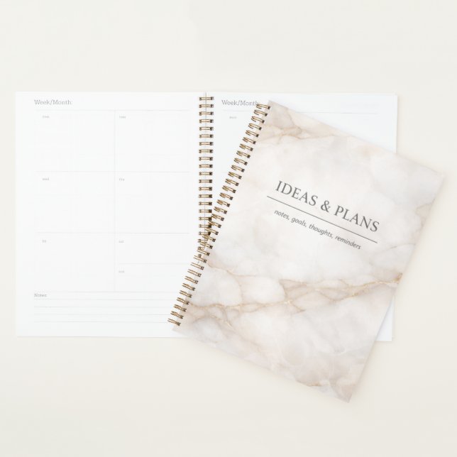 Cuaderno de Mármol Elegante para Apuntes y Diarios (Demostración)