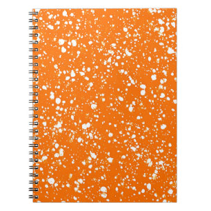 Cuaderno de mármol naranja atardecer