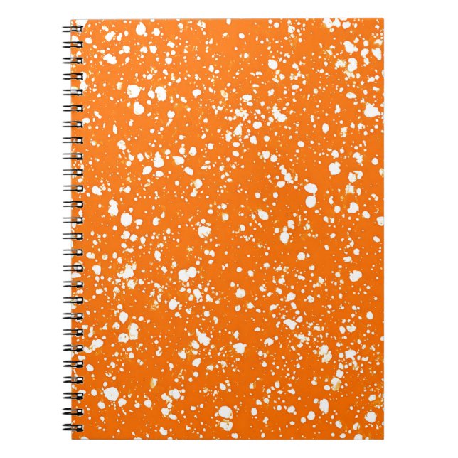 Cuaderno de mármol naranja atardecer (Frente)