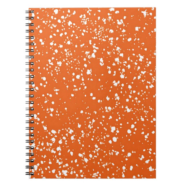 Cuaderno de mármol naranja brillante (Frente)