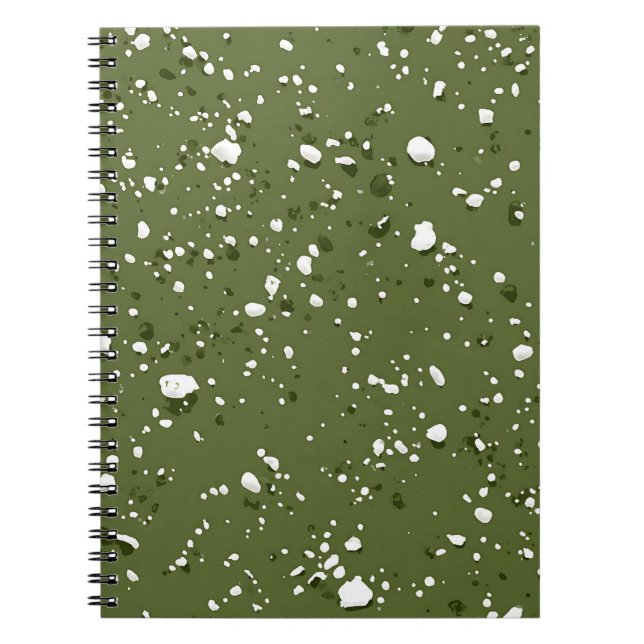 Cuaderno de mármol verde oliva (Frente)