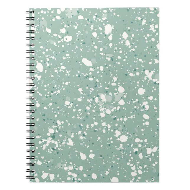 Cuaderno de mármol verde salvia (Frente)
