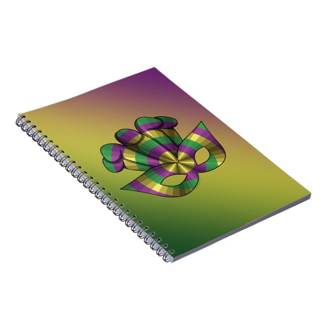 Cuaderno de Máscara de Mardi Gras (Lado Derecho)