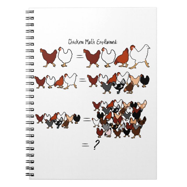Cuaderno de matemáticas de pollo (Frente)