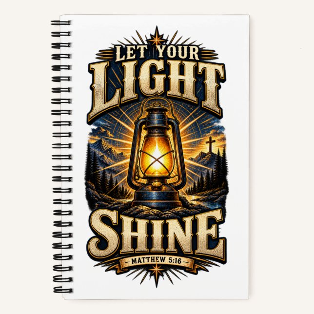 Cuaderno de MATTHEW 5:16 Deja que tu luz brille (Anverso)