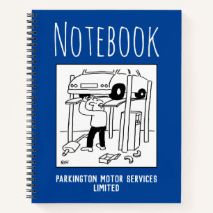 Cuaderno de mecánico de garaje