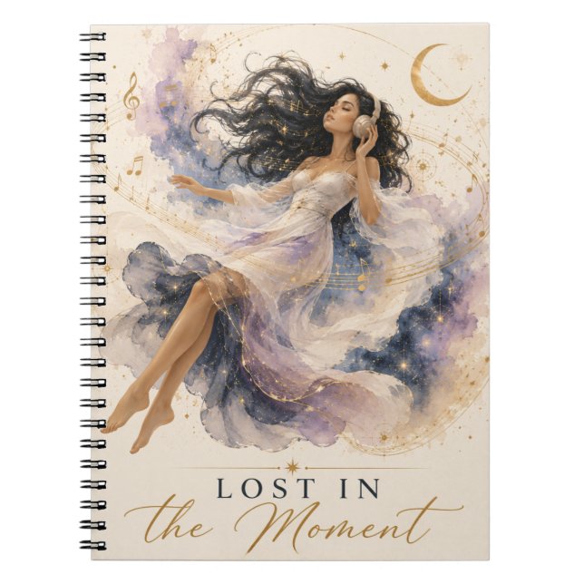 Cuaderno de Meditación Perdido en el Momento (Frente)