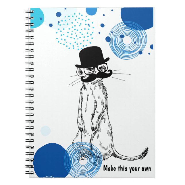 Cuaderno de Meerkat Under Cover PERSONALIZADO (Frente)