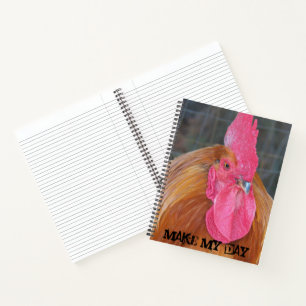 Cuaderno de Memes del Gallo Rojo Enojado 'Make My