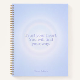Cuaderno de Mensaje de Aura de Periwinkle