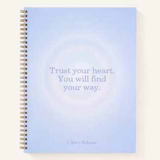 Cuaderno de Mensaje de Aura de Periwinkle