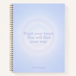 Cuaderno de Mensajes con Aura de Periwinkle