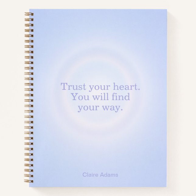 Cuaderno de Mensajes con Aura de Periwinkle (Anverso)