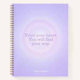Cuaderno de Mensajes con Aura Púrpura