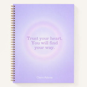 Cuaderno de Mensajes con Aura Púrpura