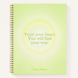 Cuaderno de Mensajes con Aura Verde Lima