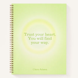 Cuaderno de Mensajes con Aura Verde Lima