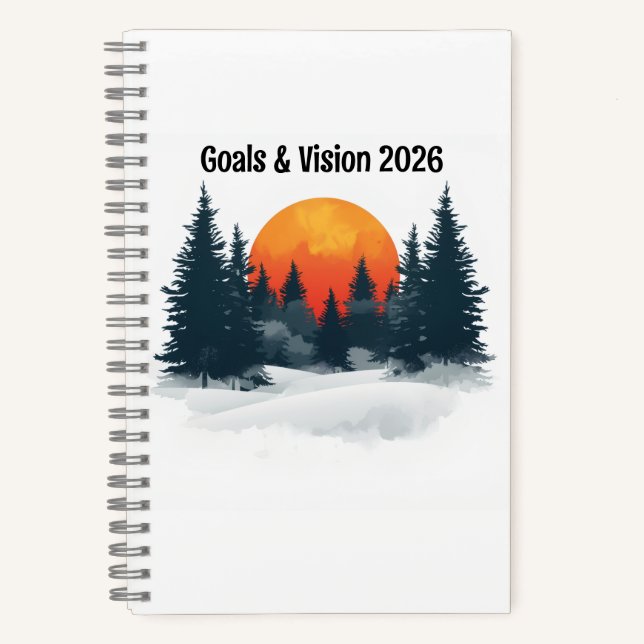 Cuaderno de Mentalidad de Éxito Personalizado Meta (Anverso)