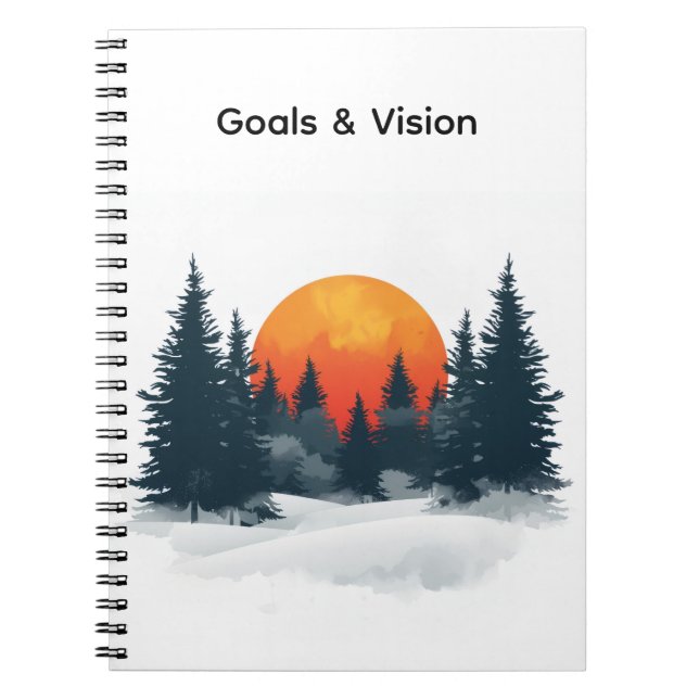 Cuaderno de Mentalidad de Éxito Personalizado Meta (Frente)