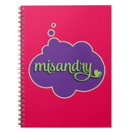 Cuaderno de Misandry (verde en púrpura)